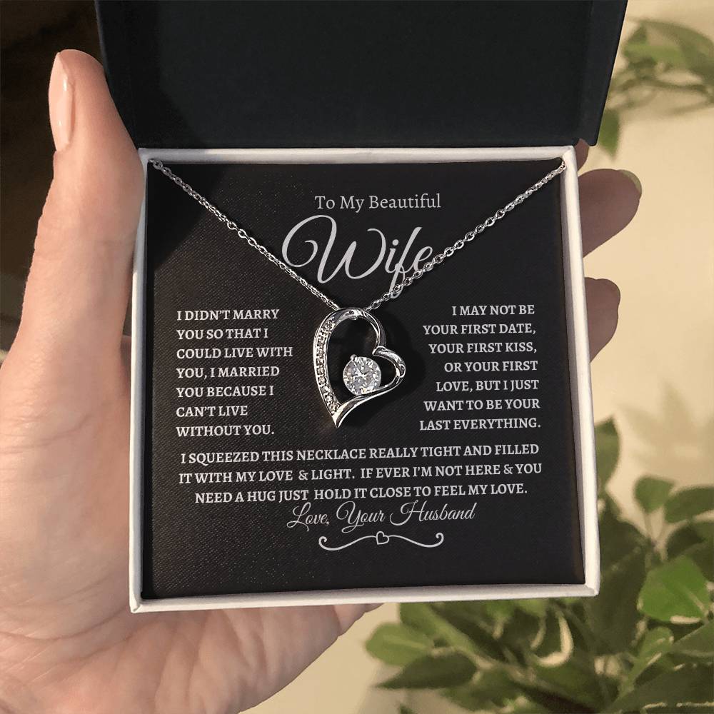To My Beautiful Wife | Forever Love Necklace - BWP