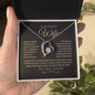 To My Beautiful Wife | Forever Love Necklace - BG