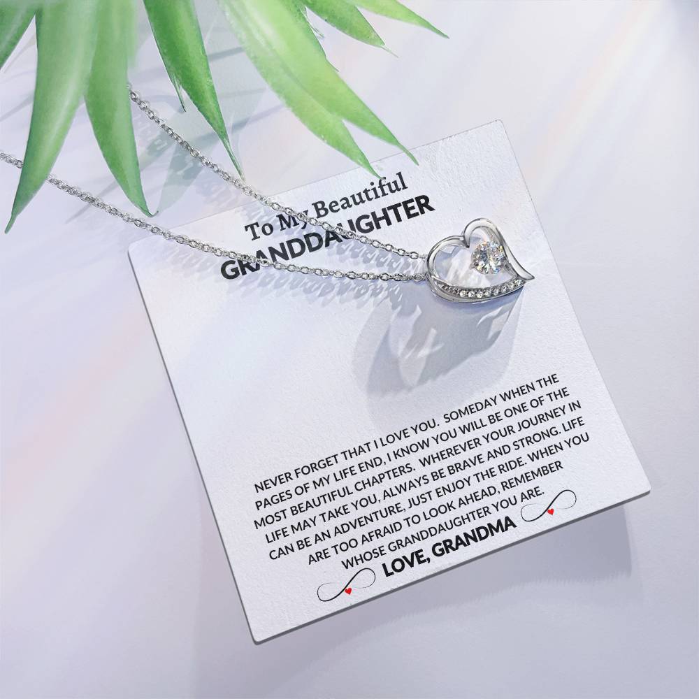 To My Beautiful Granddaughter | Forever Love Necklace