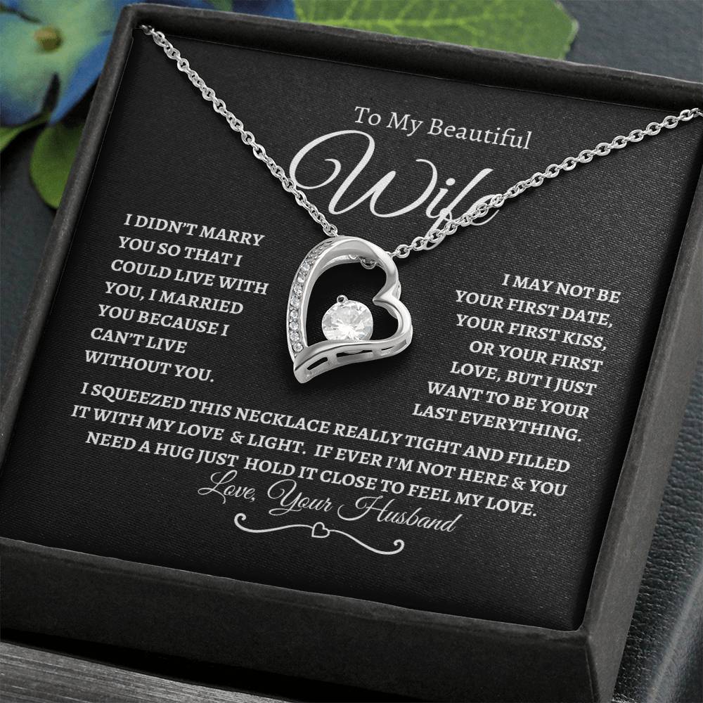 To My Beautiful Wife | Forever Love Necklace - BWP