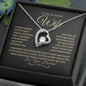 To My Beautiful Wife | Forever Love Necklace - BG