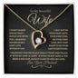 To My Beautiful Wife | Forever Love Necklace - BG