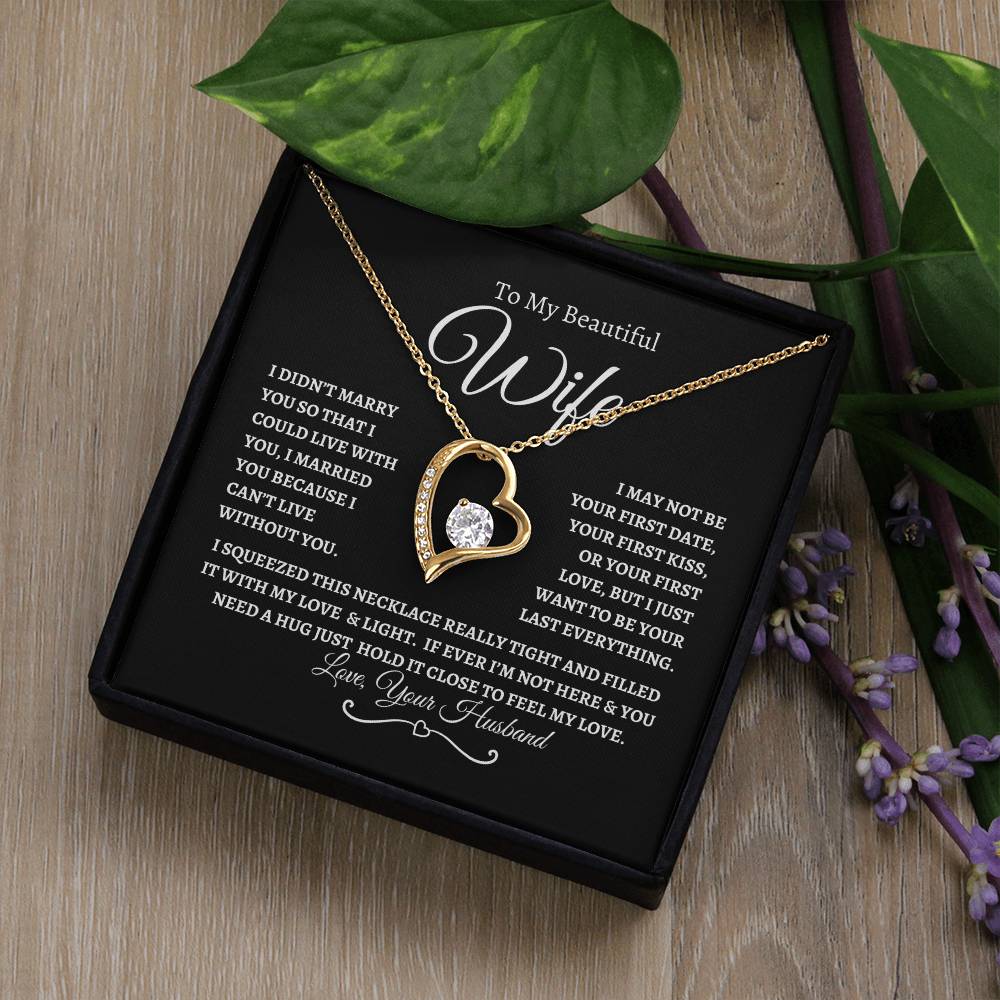 To My Beautiful Wife | Forever Love Necklace - BWP