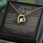 To My Beautiful Wife | Forever Love Necklace - BG