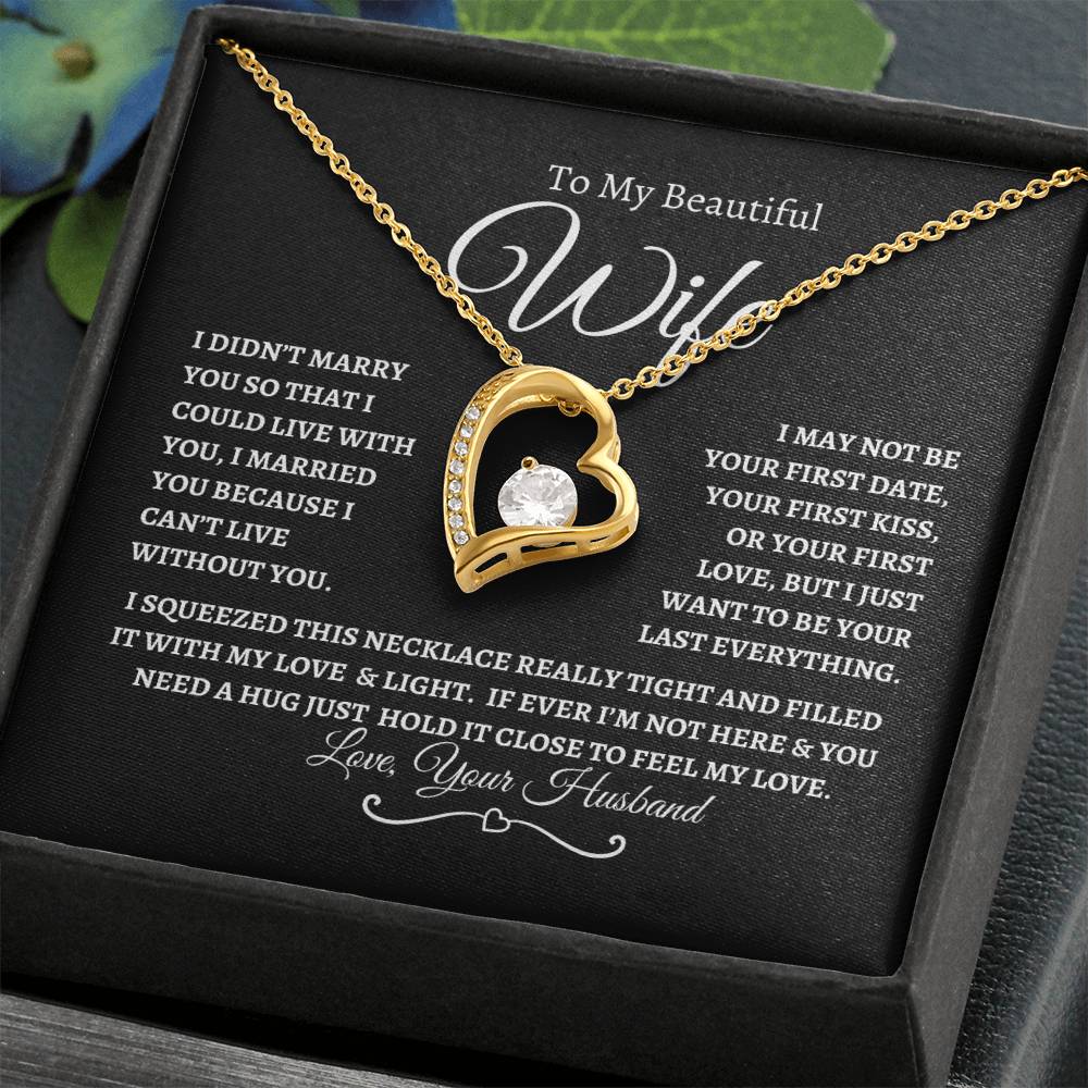 To My Beautiful Wife | Forever Love Necklace - BWP
