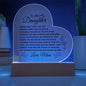 To My Daughter | Never Forget that I Love You Acrylic Plaque | Love Mom