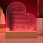 To My Daughter | Never Forget that I Love You Acrylic Plaque | Love Mom