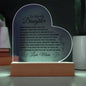 To My Daughter | Never Forget that I Love You Acrylic Plaque | Love Mom