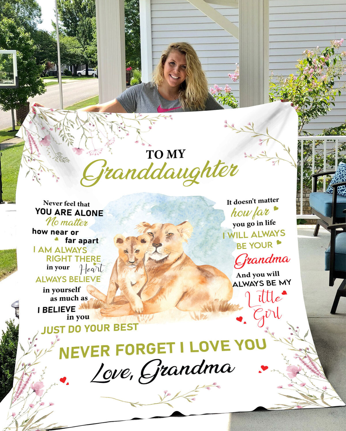 To My Granddaughter - Never Forget I Love You - Arctic Fleece Blanket 50x60