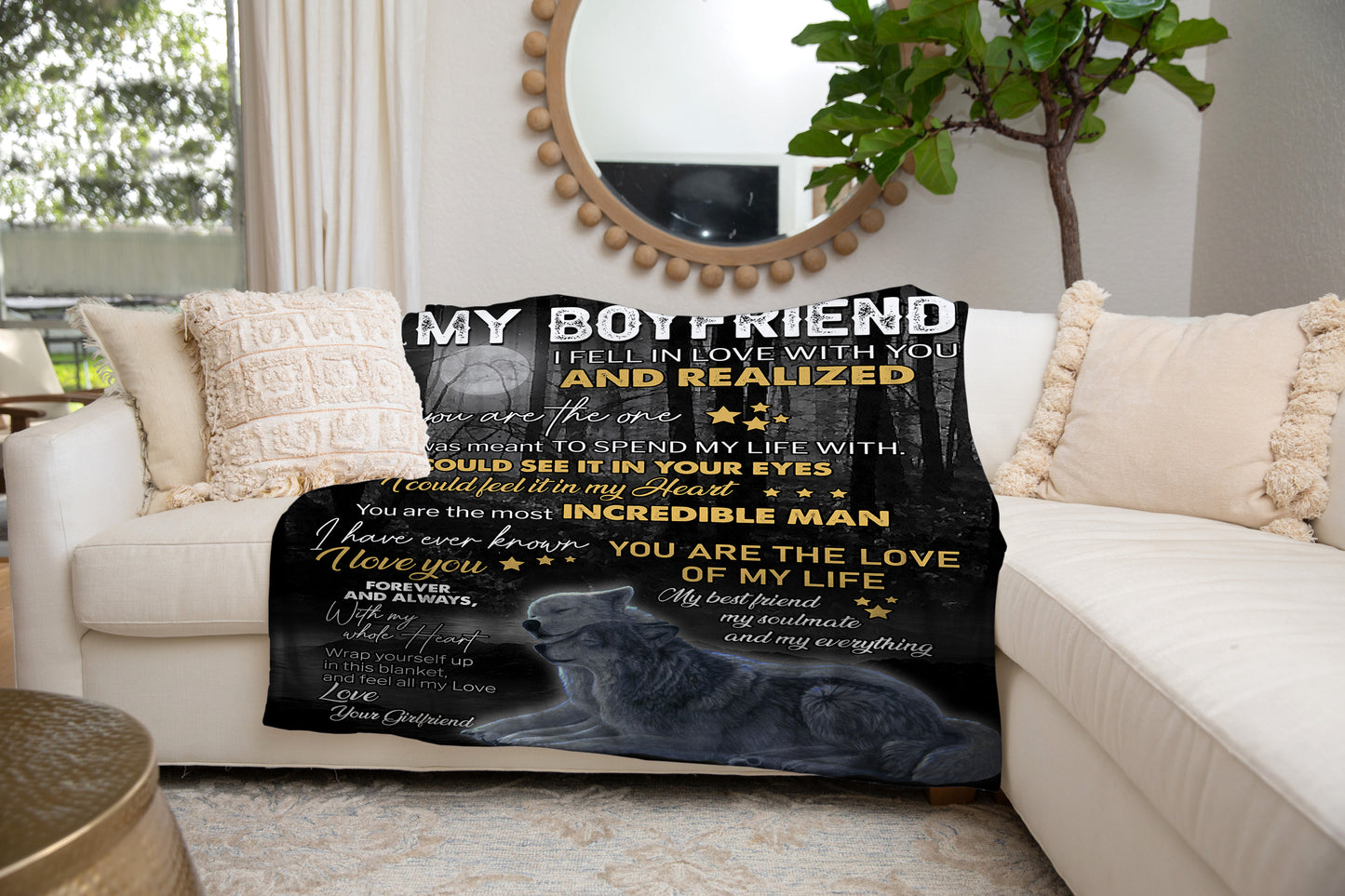 To My Boyfriend | Most Incredible Man | Arctic Fleece Blanket 50x60