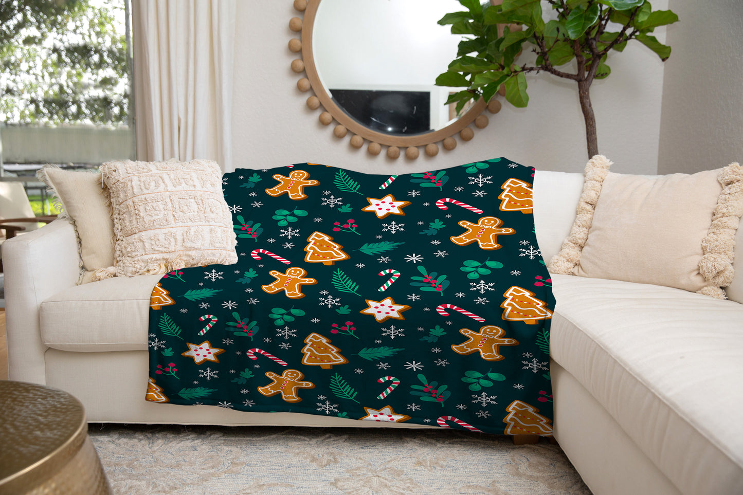 Ginger Bread Man Blanket | Christmas Gift