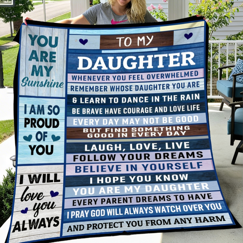 To My Daughter | I’m So Proud of You Gift Blanket