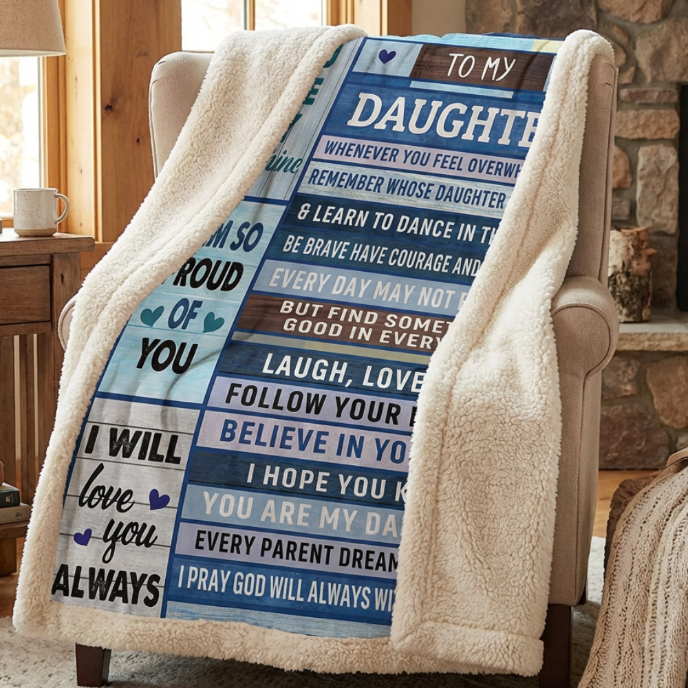 To My Daughter | I’m So Proud of You Gift Blanket