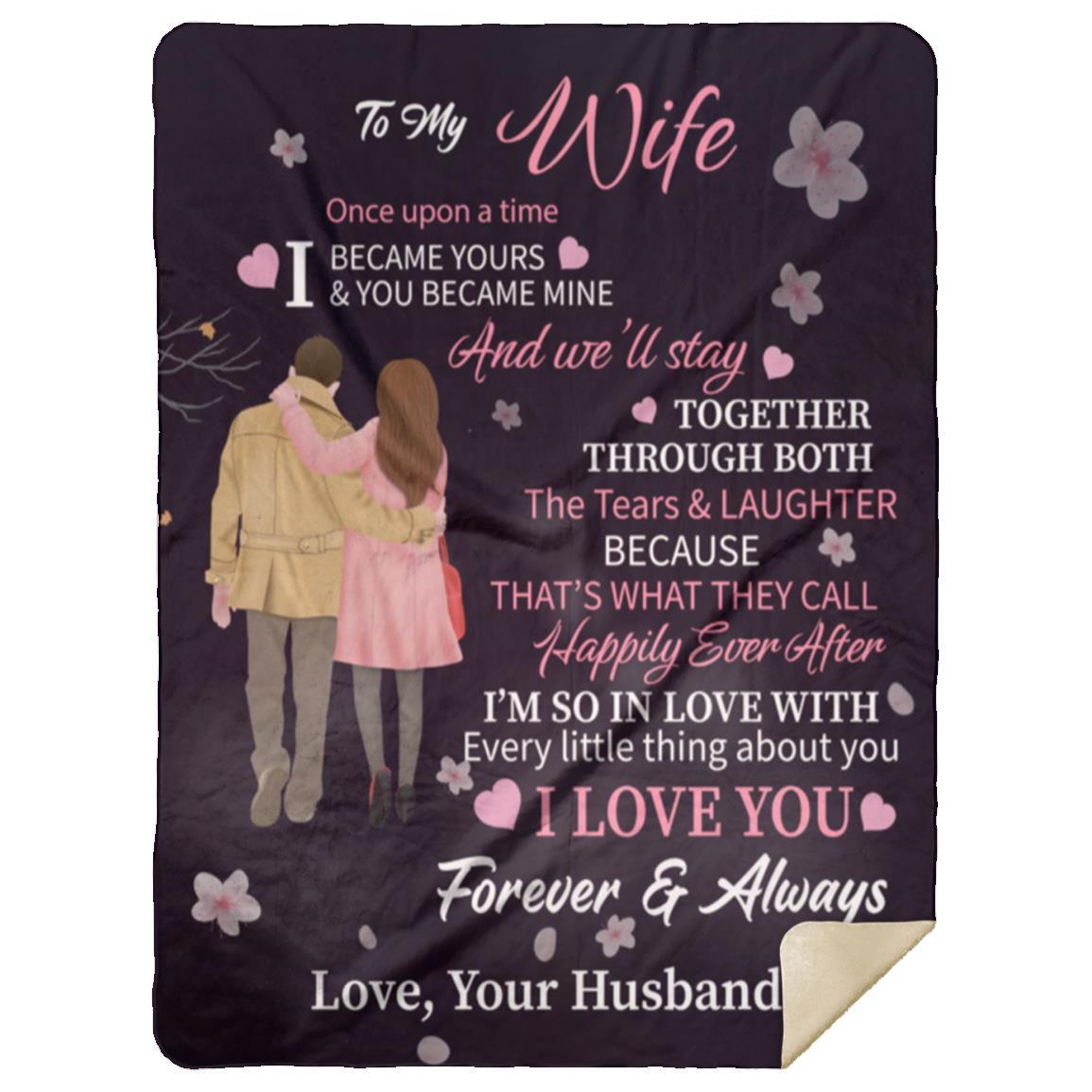 To My Wife, I'm So In Love With You Blanket, Christmas Gift, Birthday Gift, Valentine Day Gift