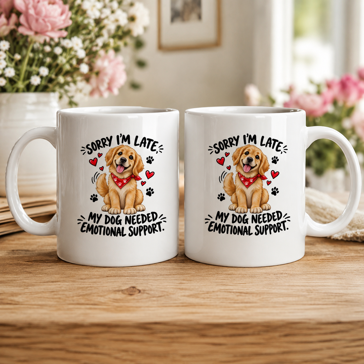 My Dog Needed Emotional Support Mug – Funny Dog Lover Gift