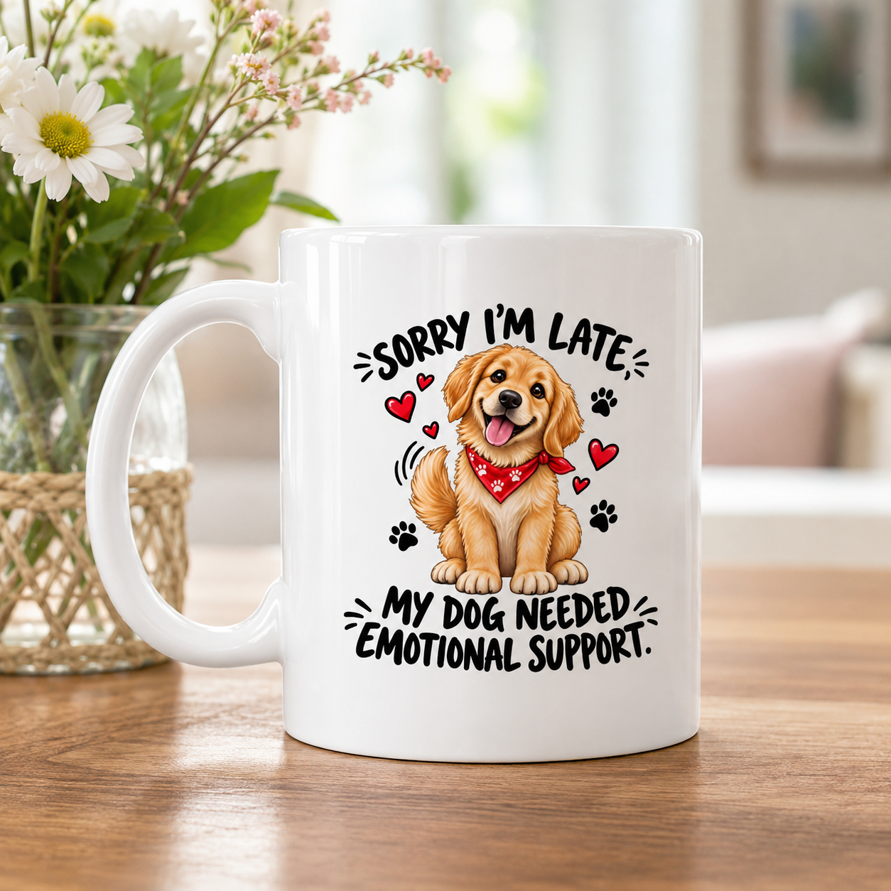 My Dog Needed Emotional Support Mug – Funny Dog Lover Gift