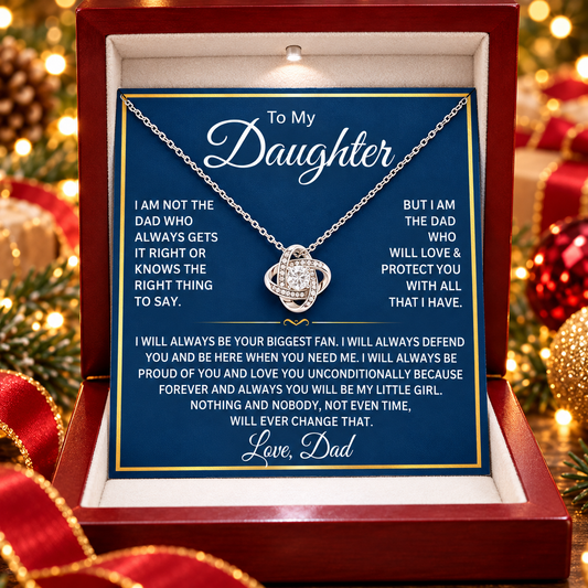To My Beautiful Daughter Necklace Gift From Dad