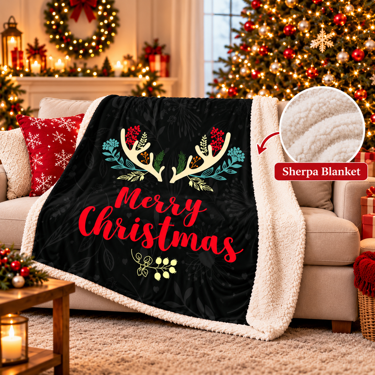 Merry Christmas – Cozy Holiday Blanket