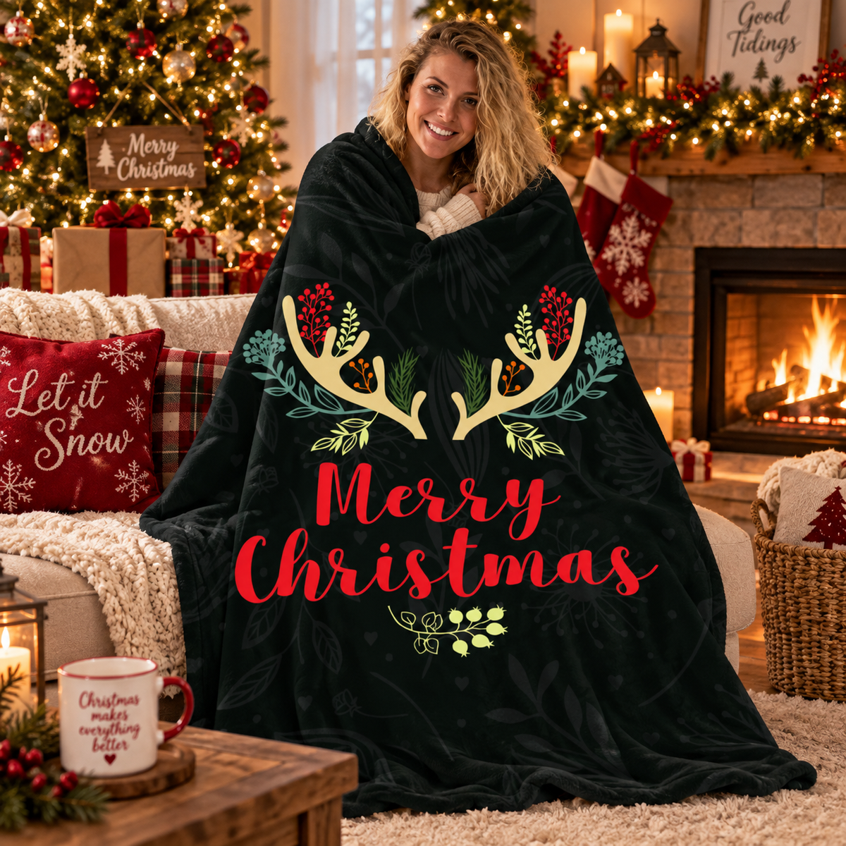 Merry Christmas – Cozy Holiday Blanket