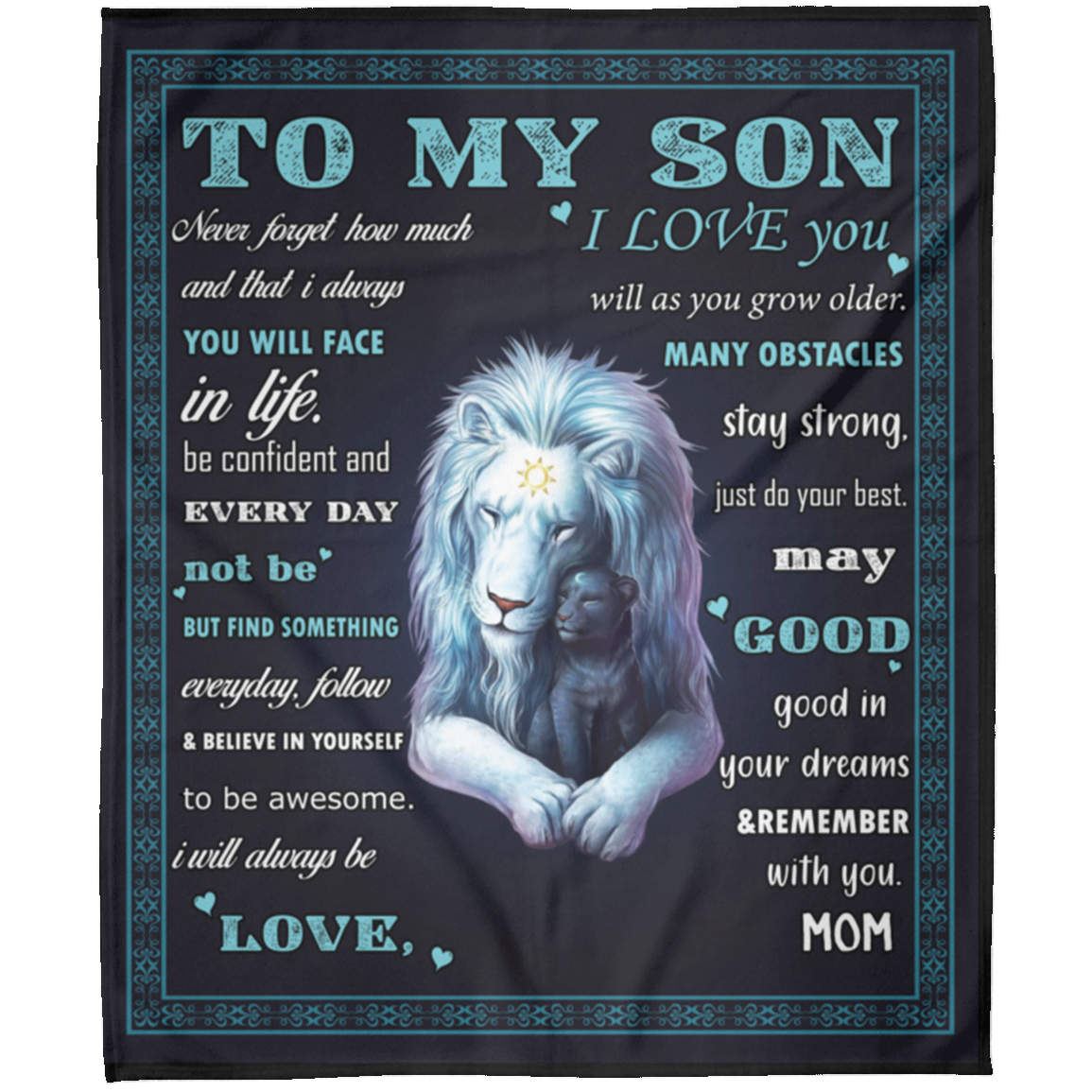 To My Son| Never Forget I Love You | Arctic Fleece Blanket 50x60