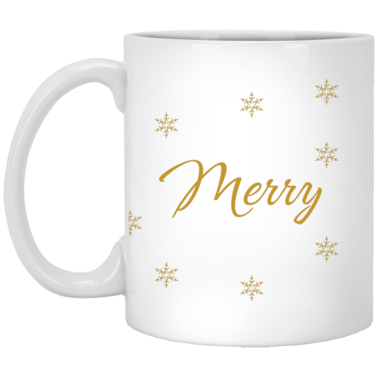 Merry 11 oz. White Mug