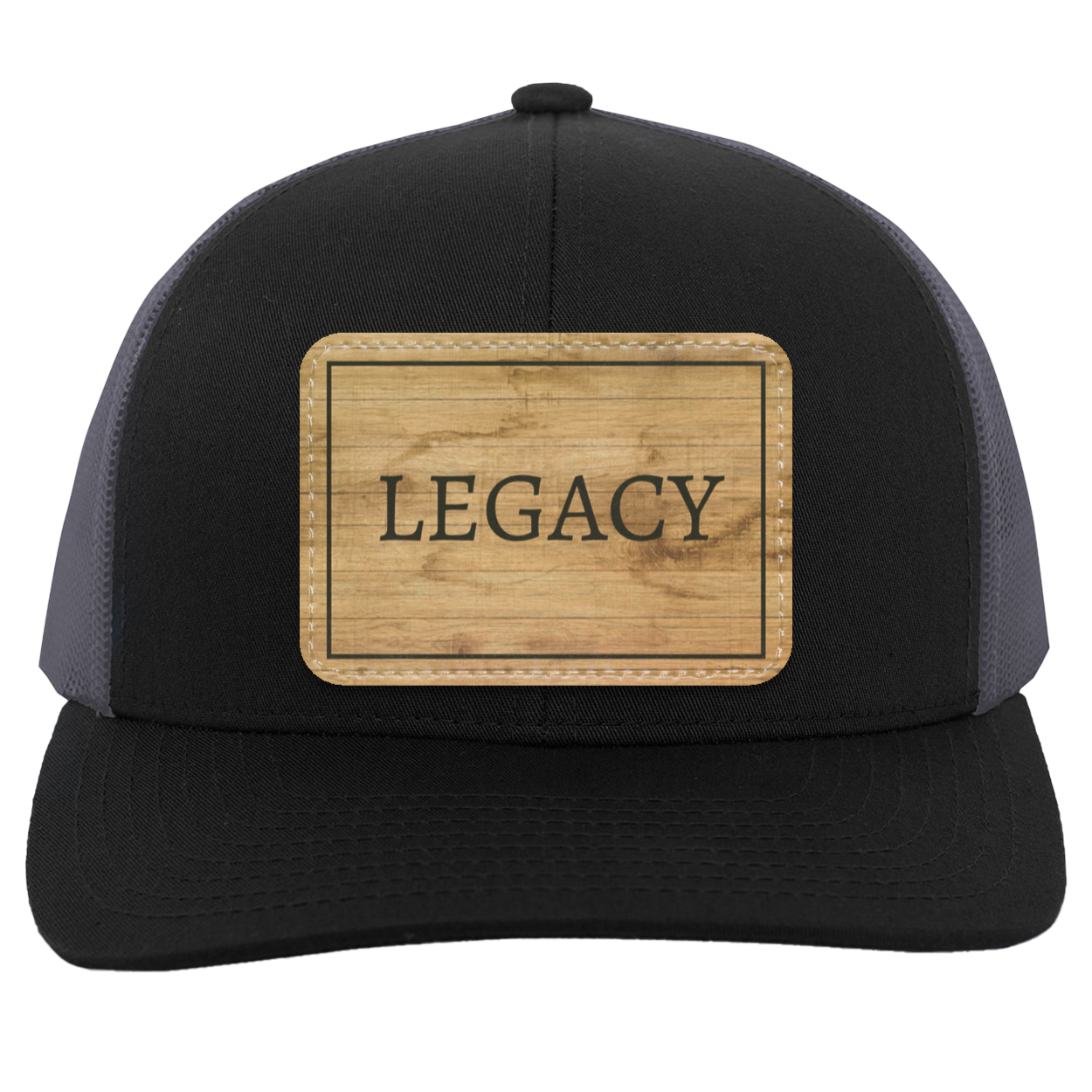 LEGACY -  Wooden  Trucker Snap Back - Patch