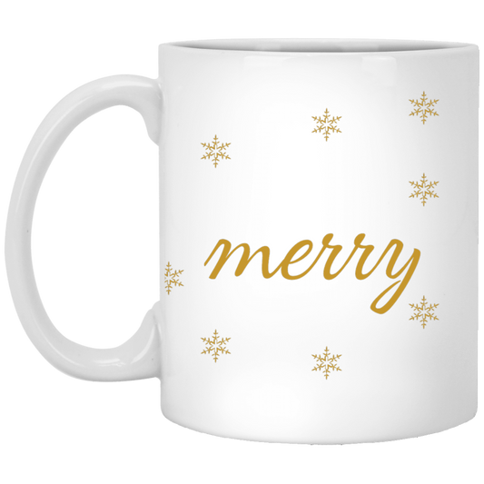 Merry 11 oz. White Mug