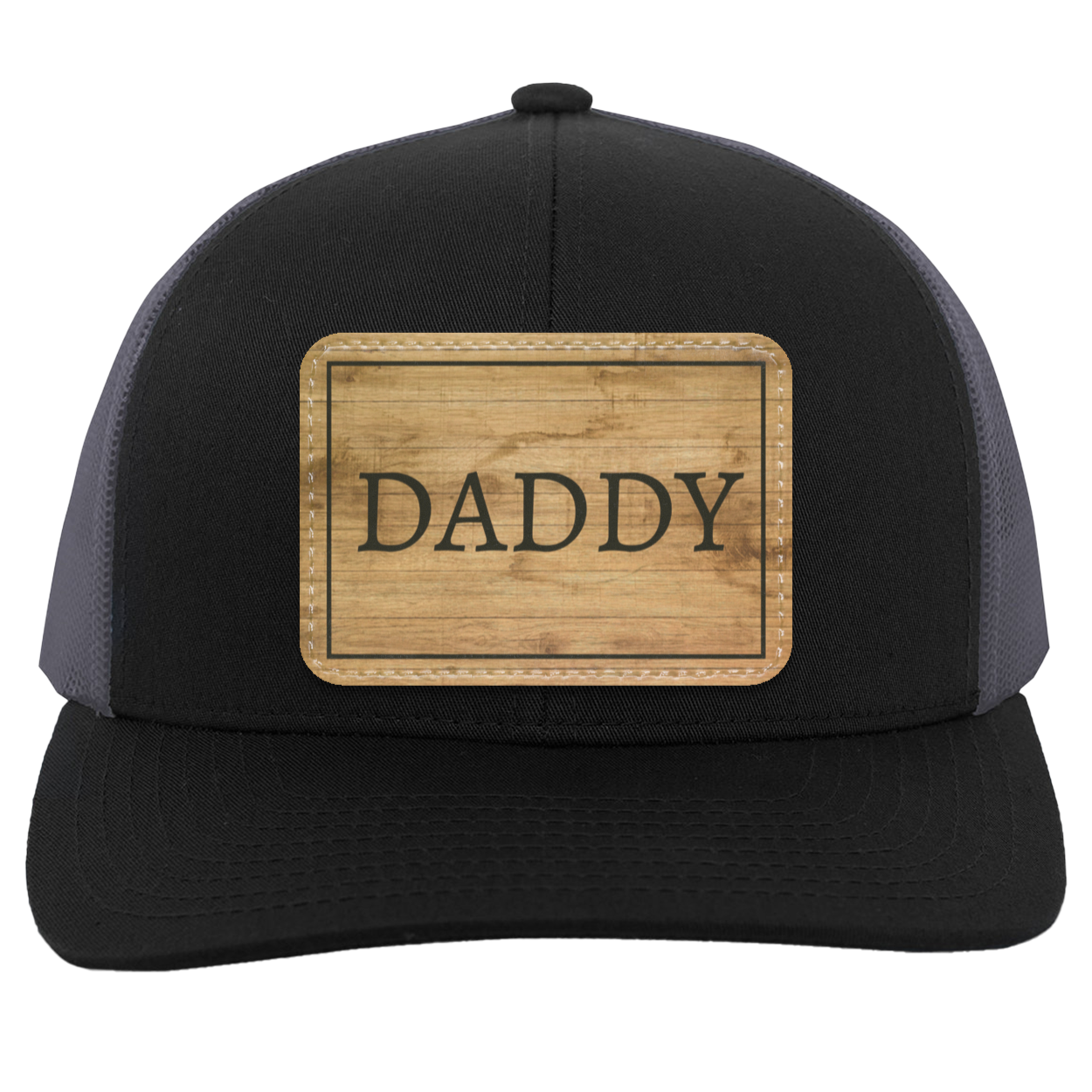 Daddy - Wooden Snap Back Trucker Patch Hat