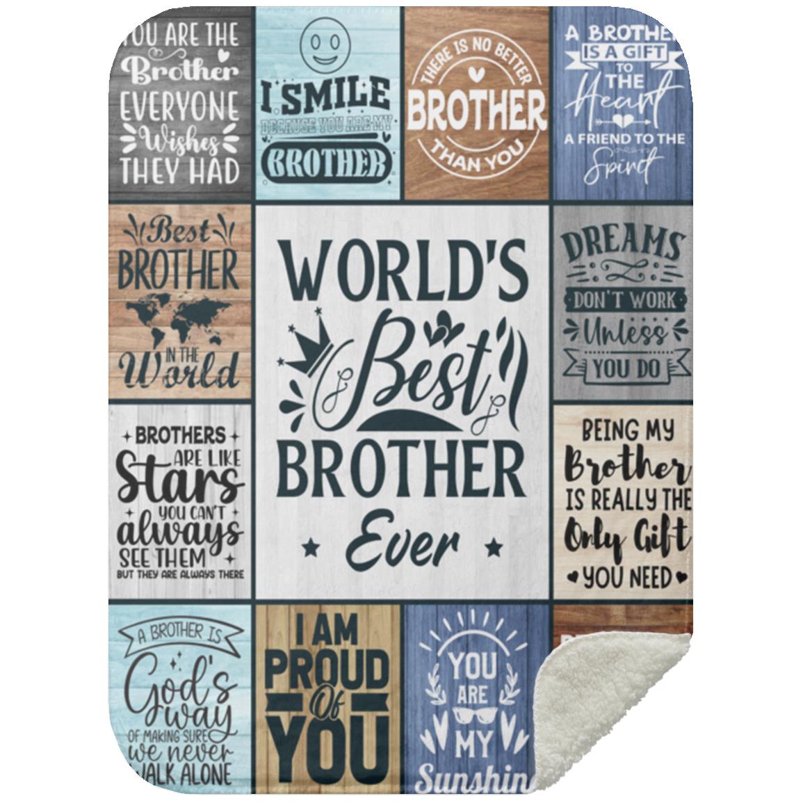 World's Best Brother Blanket | Birthday, Christmas, Valentine's Day Gift