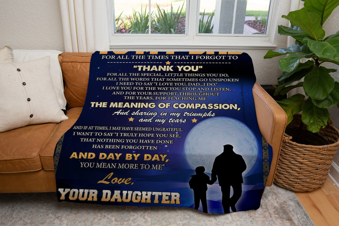 To My Dad | Thank You | Arctic Fleece Blanket 50x60