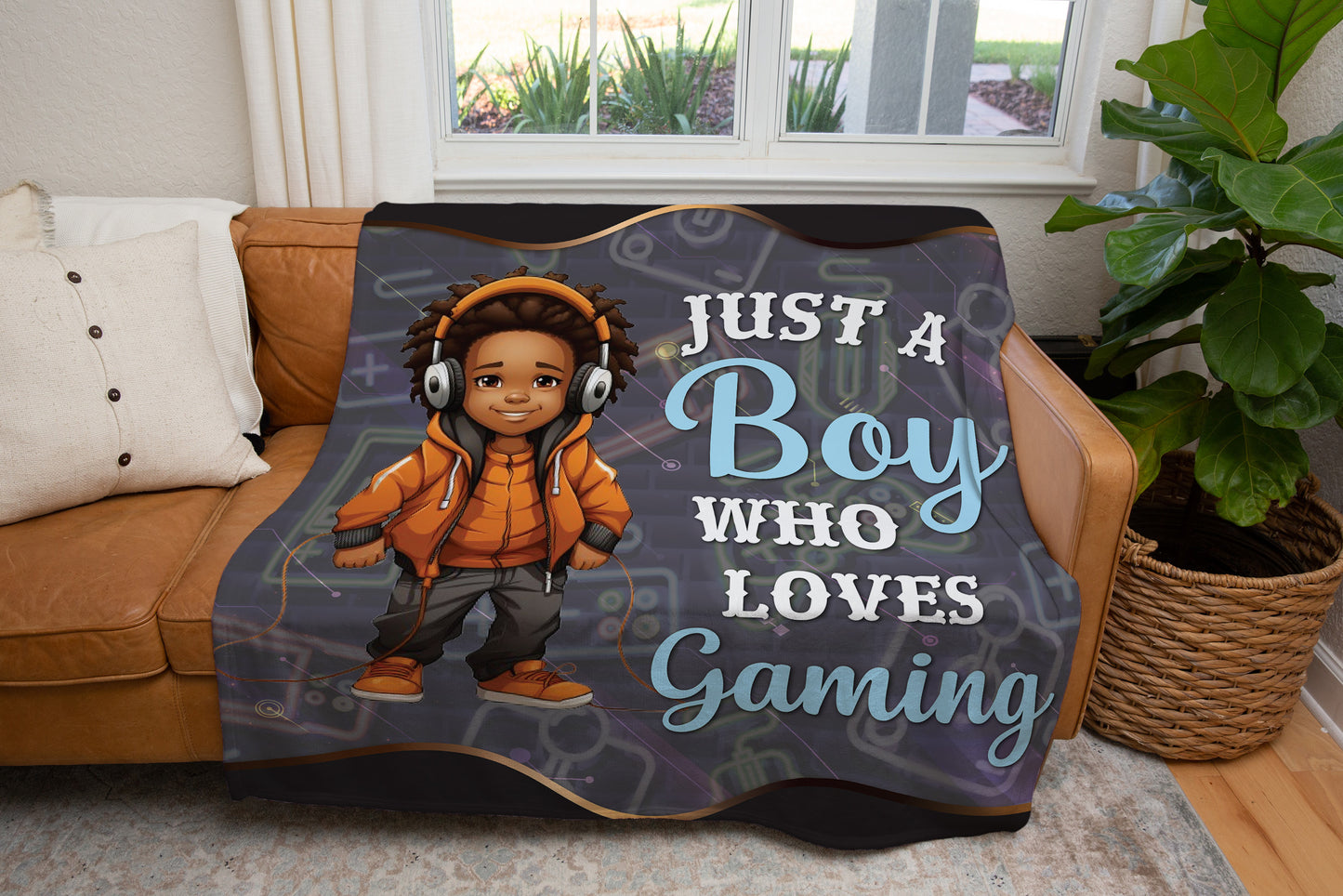 Just A Boy Who Loves Gaming | Arctic Fleece Blanket 50x60
