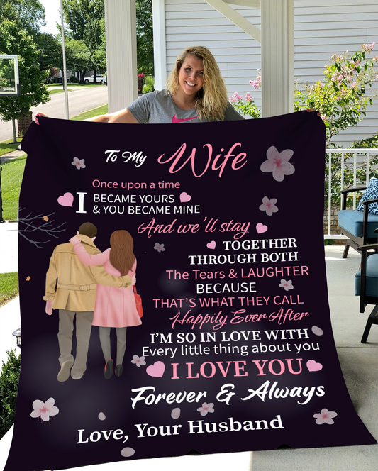 To My Wife | Once Upon A Time | Arctic Fleece Blanket 50x60