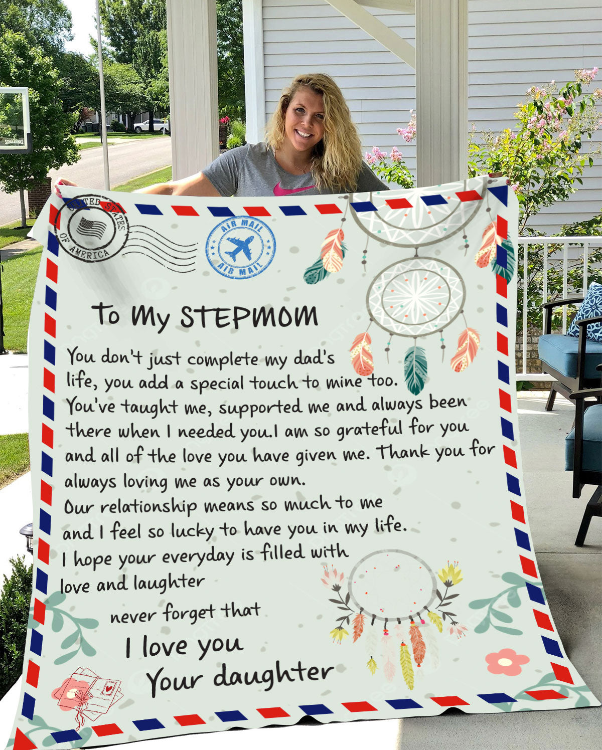 To My Stepmom | I Feel Lucky To Have You | Arctic Fleece Blanket 50x60
