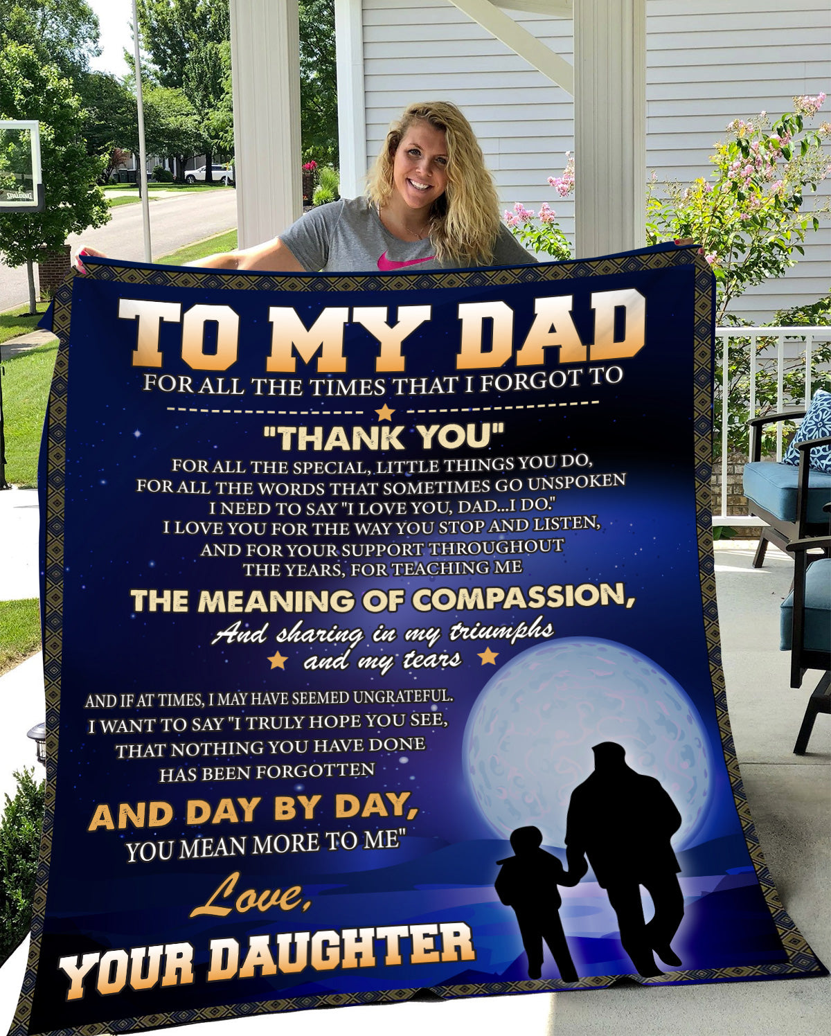 To My Dad | Thank You | Arctic Fleece Blanket 50x60