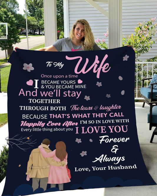 To My Wife Blanket | I Love You Forever & Always | Valentine's Day Gift, Birthday Gift, Christmas Gift