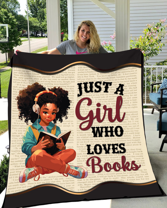 Just A Girl Who Loves Books | Arctic Fleece Blanket 50x60