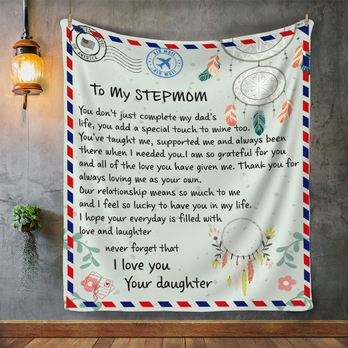 To My Stepmom | I Feel Lucky To Have You | Arctic Fleece Blanket 50x60