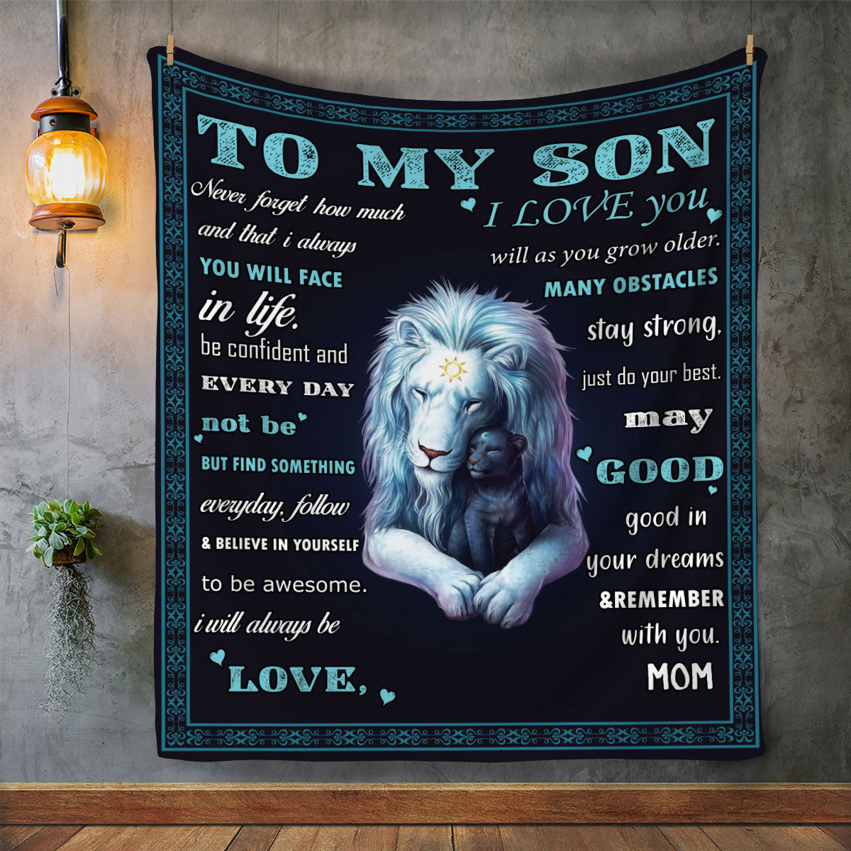 To My Son| Never Forget I Love You | Arctic Fleece Blanket 50x60