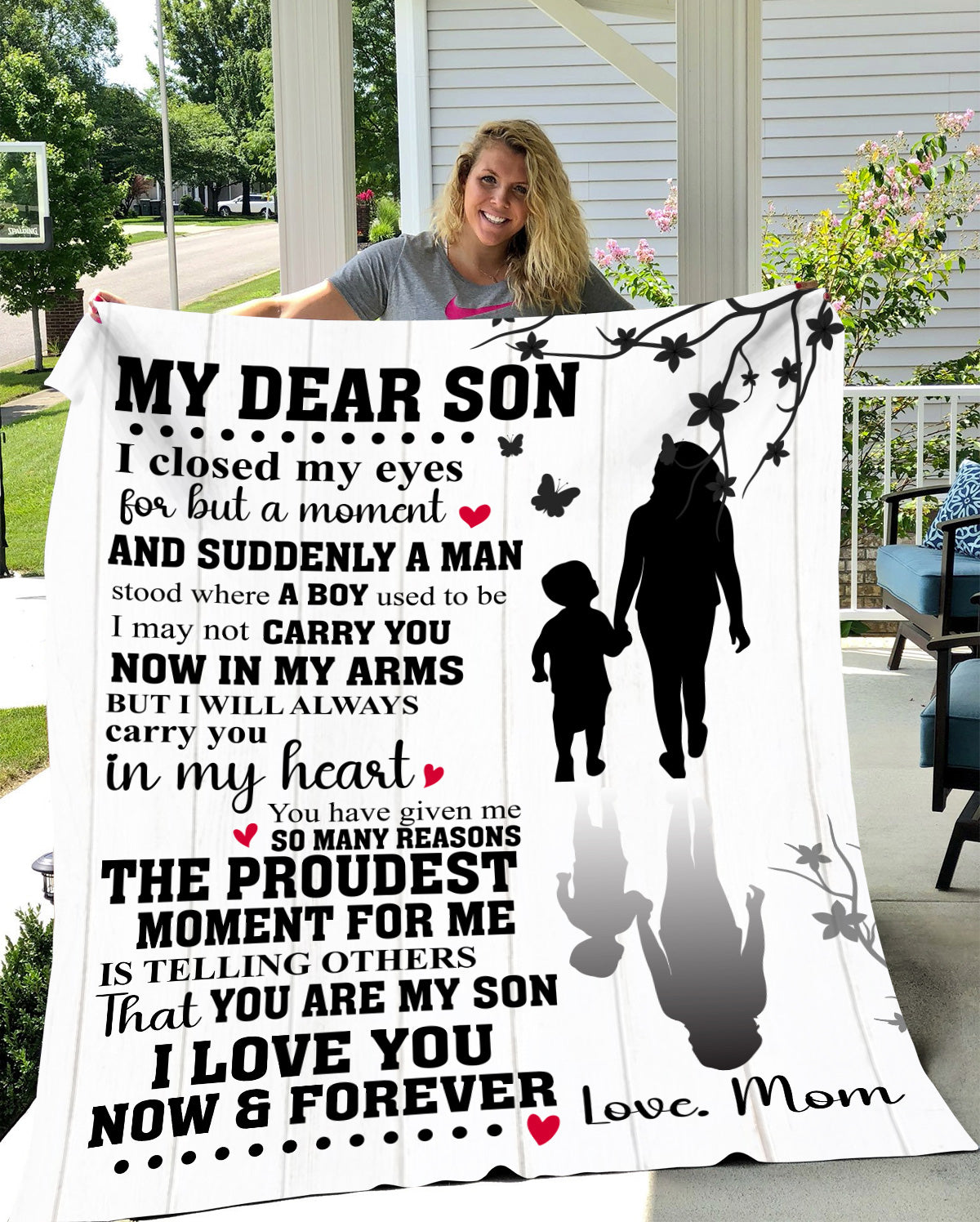 My Dear Son | I Love You Now & Forever - Arctic Fleece Blanket 50x60