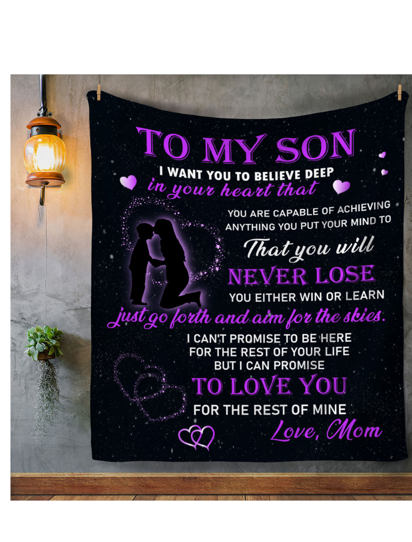 To My Son | You Are Capable of Achieving Anything | Arctic Fleece Blanket 50x60