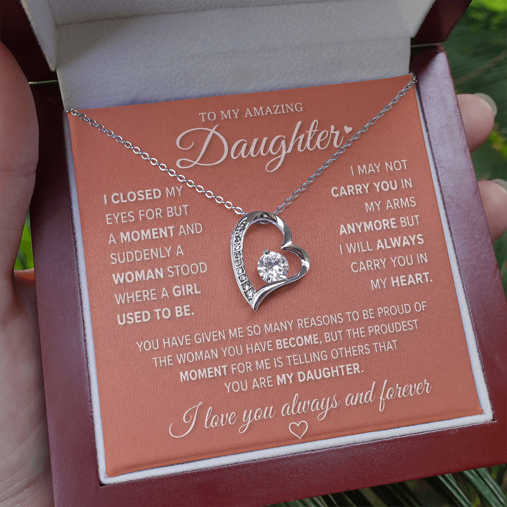To My Amazing Daughter – Forever Love Necklace