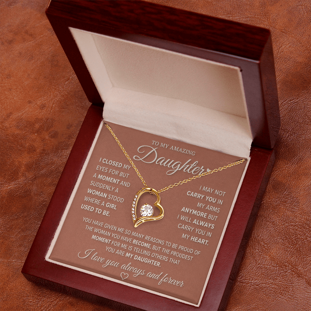 To My Amazing Daughter – Forever Love Necklace