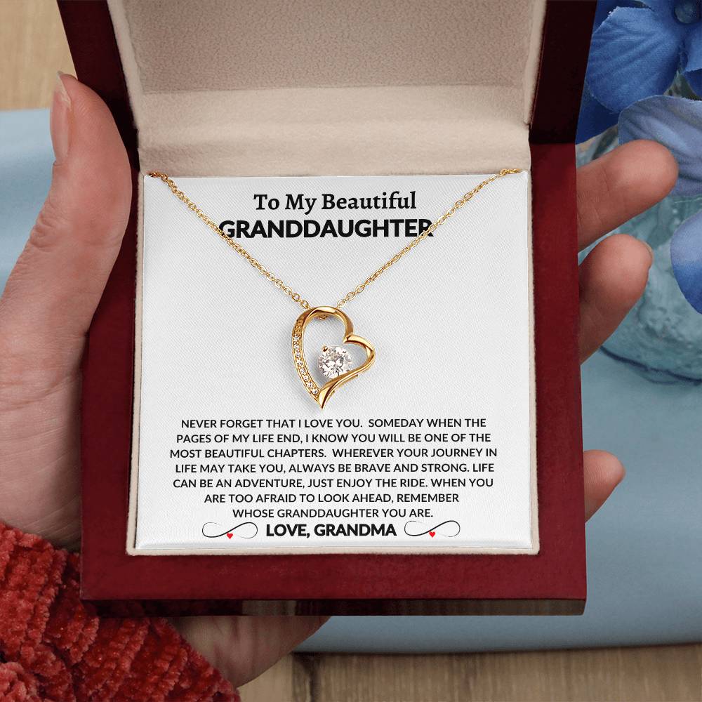 To My Beautiful Granddaughter | Forever Love Necklace