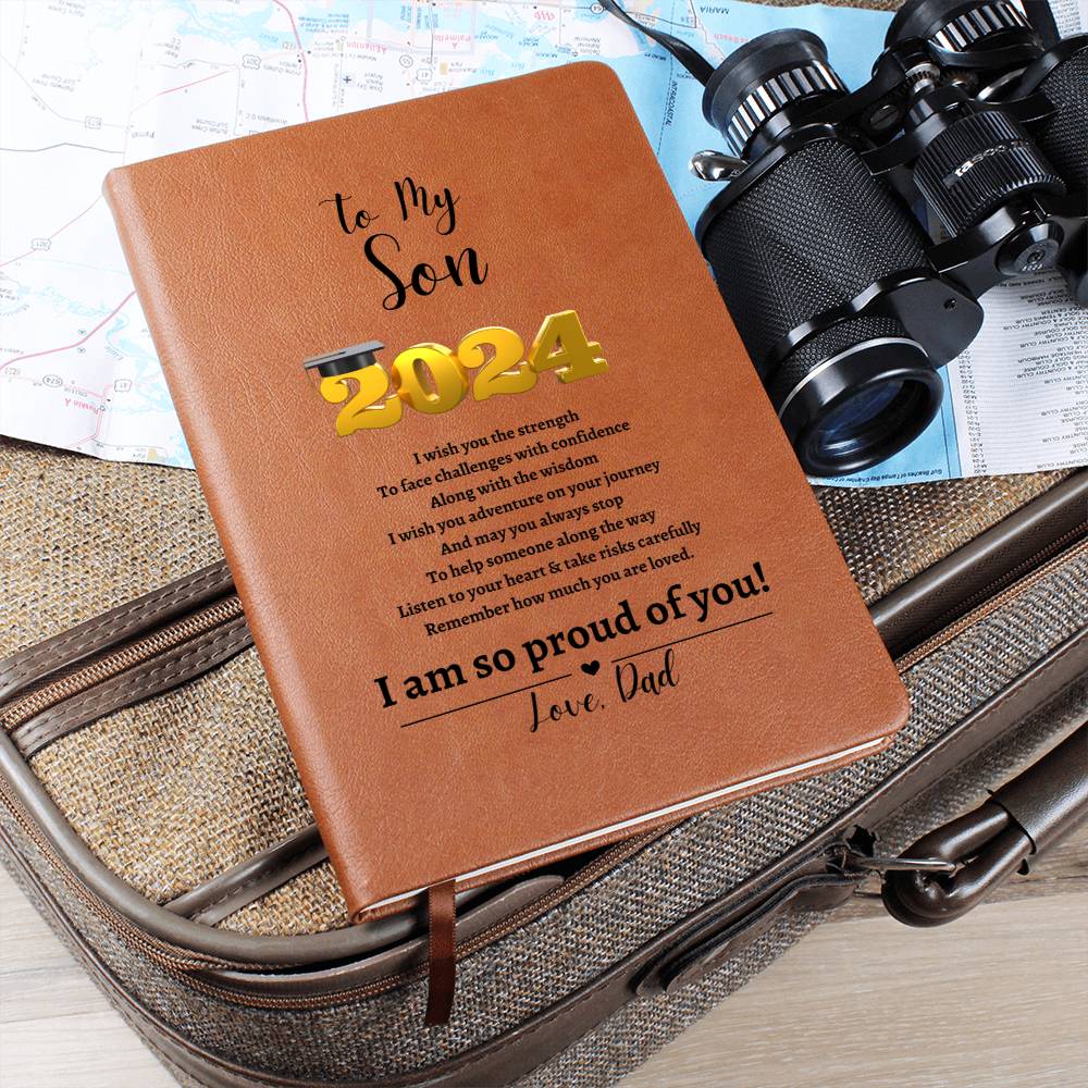 To My Son | I Am So Proud of You | Leather Journal, Love, Dad