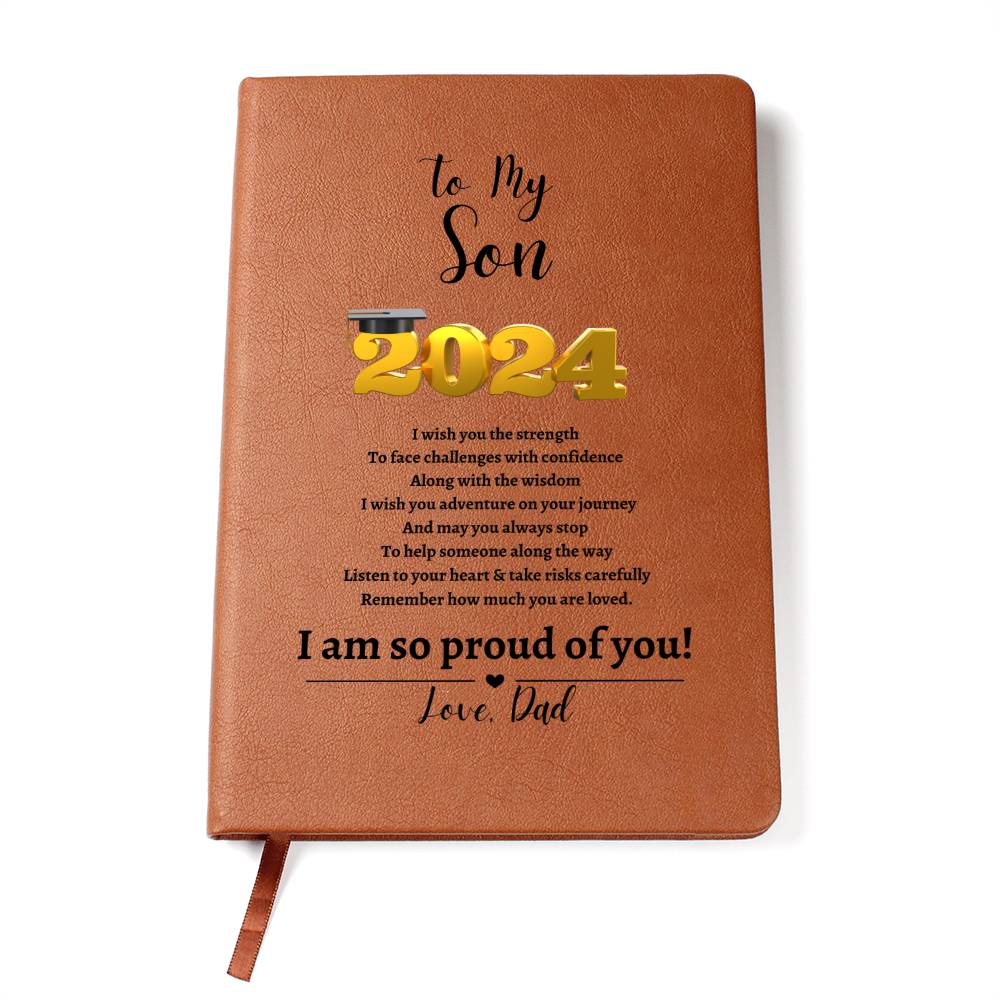 To My Son | I Am So Proud of You | Leather Journal, Love, Dad