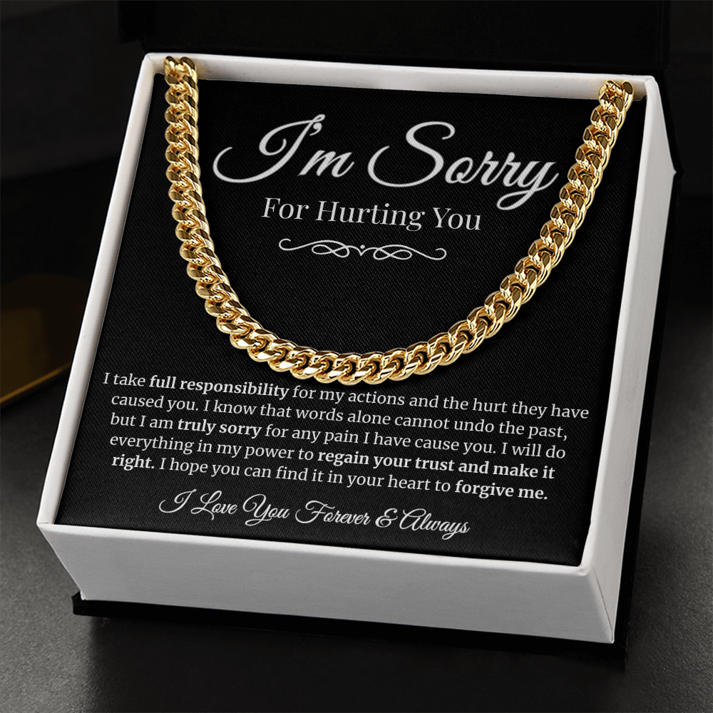 To My Man | I'm Sorry for Hurting You Cubin Link Chain