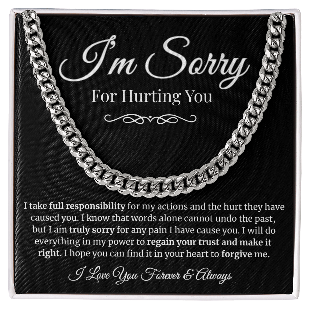 To My Man | I'm Sorry for Hurting You Cubin Link Chain