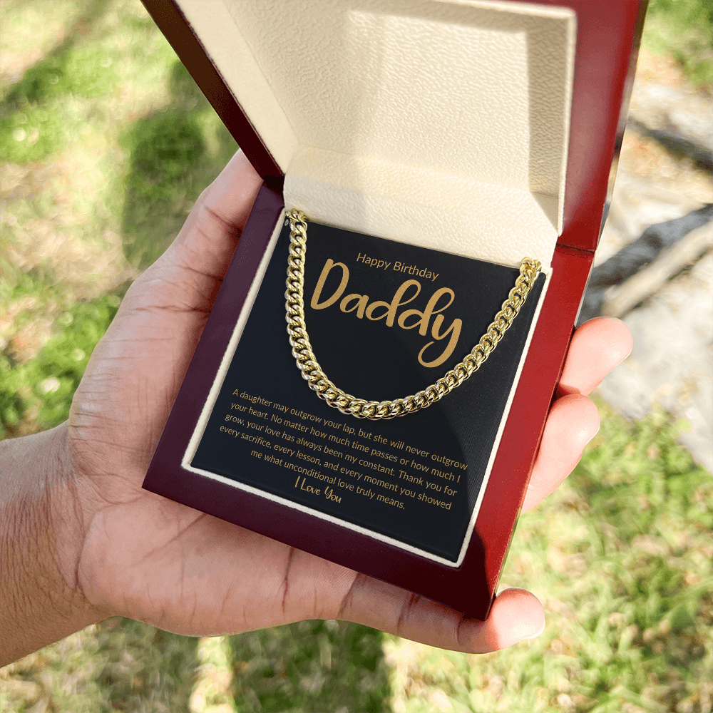 To My Daddy – Happy Birthday, I Love You | Daughter Gift Necklace