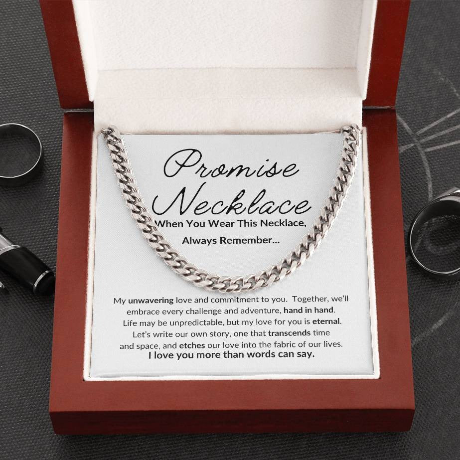 Promise Necklace For Him, Boyfriend Promise Necklace