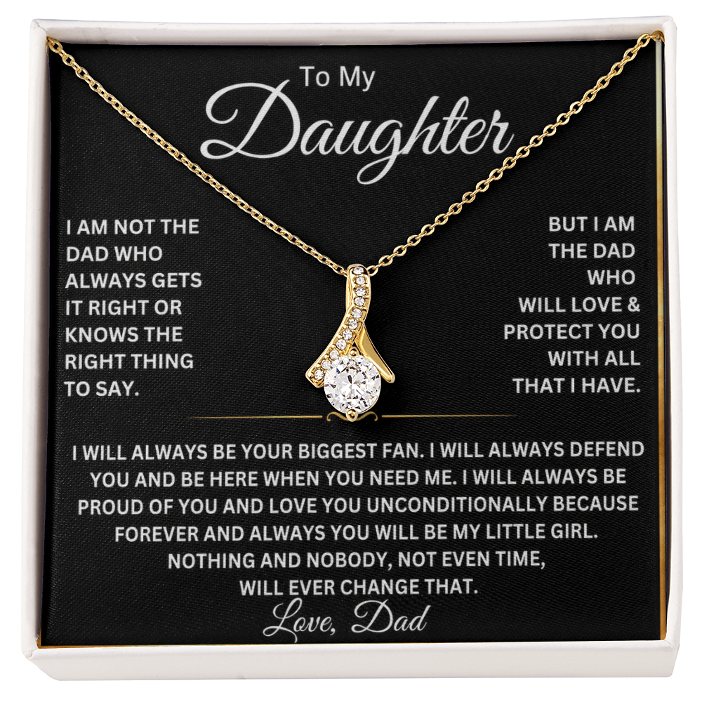 To My Beautiful Daughter Necklace – Gift From Dad